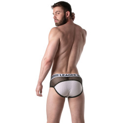 LEADER Slip en mesh LOADED Noir-Blanc